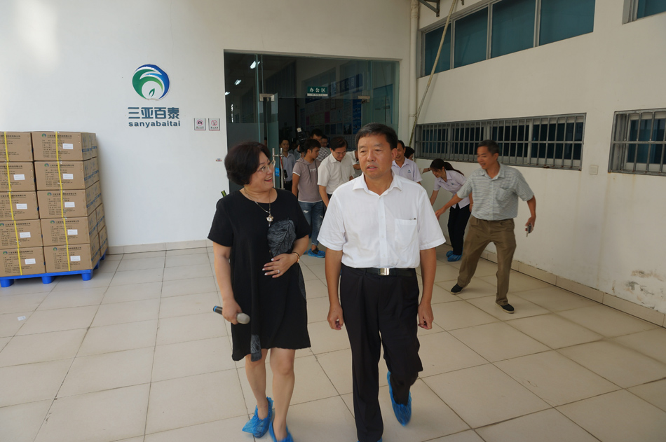海南省政協(xié)主席毛萬春率調(diào)研組蒞臨三亞百泰考察調(diào)研